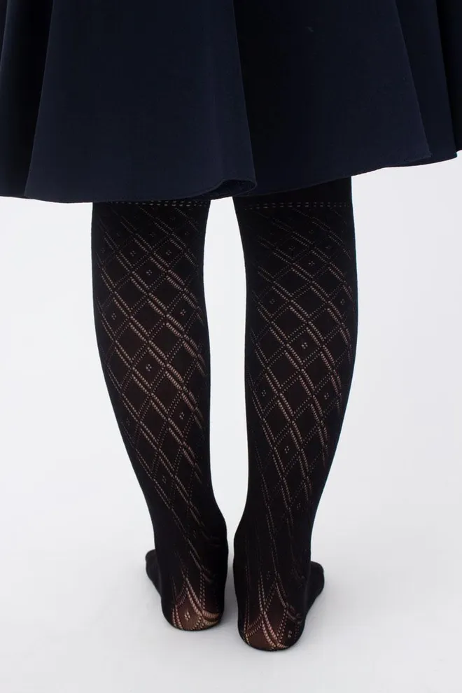 Детские колготки с имитацией гольф Traisy 80 den model 4 Giulia (nero), черный