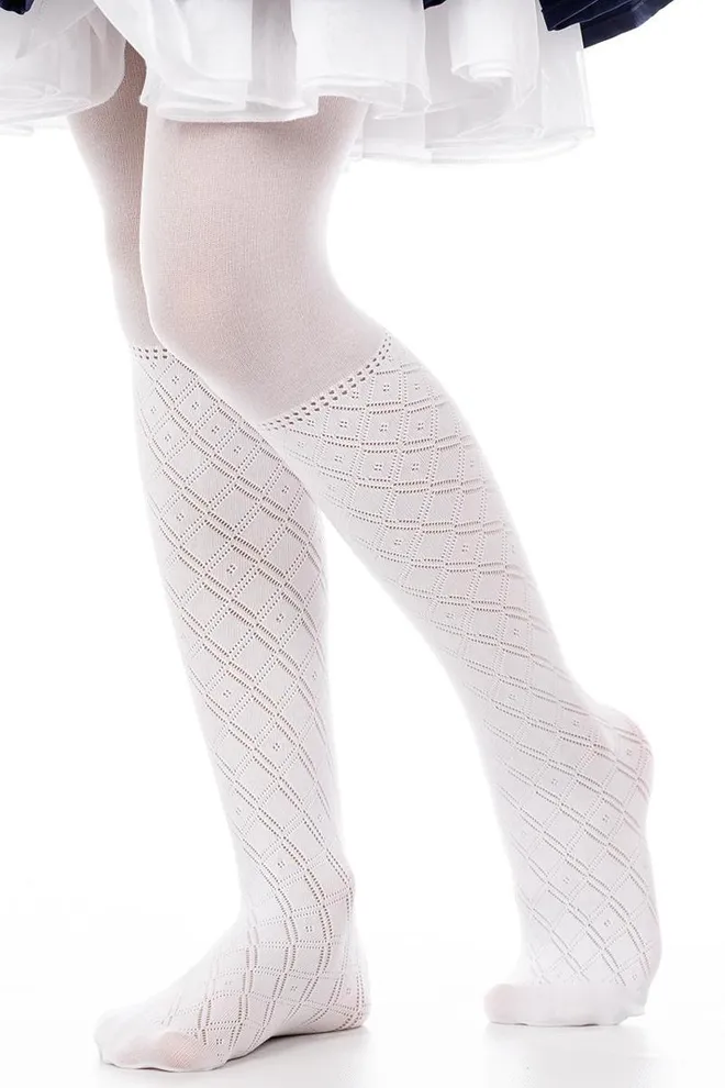 Детские колготки с имитацией гольф Traisy 80 den model 4 Giulia (bianco)