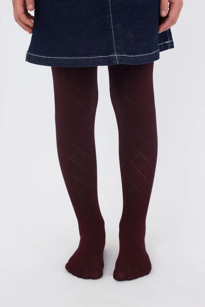 Детские колготки с ажурным рисунком Trixie model 1 Giulia (marsala)