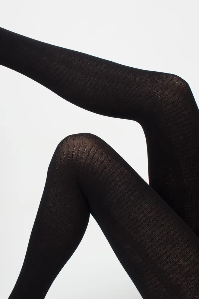 Колготки теплі з візерунком Twill 180 den model 2 Giulia (black)