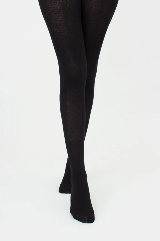 Колготки теплі з візерунком Twill 180 den model 2 Giulia (black)