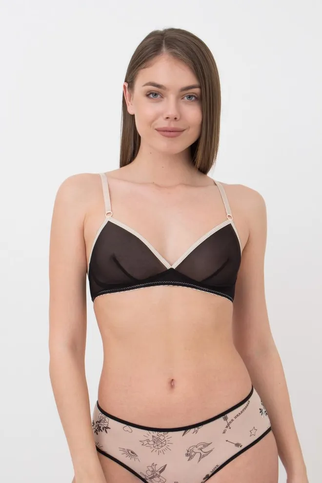 Бюстгальтер Tatoo 1605/04 Giulia (black), черный