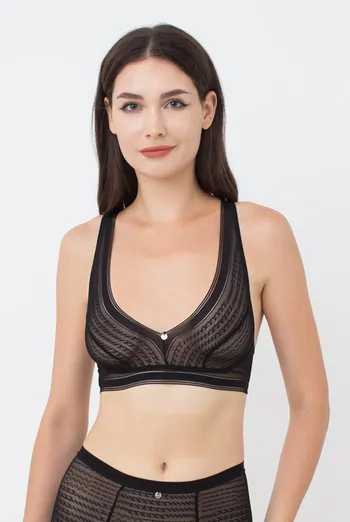 Кружевной бюстгалтер браллет Teresa 1613/31 TM Giulia (black), черный Кружевной бюстгалтер браллет Teresa 1613/31 TM Giulia (black), черный