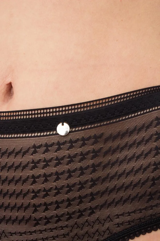 Кружевные трусы бразилиана Teresa 2601/04 Giulia (black)