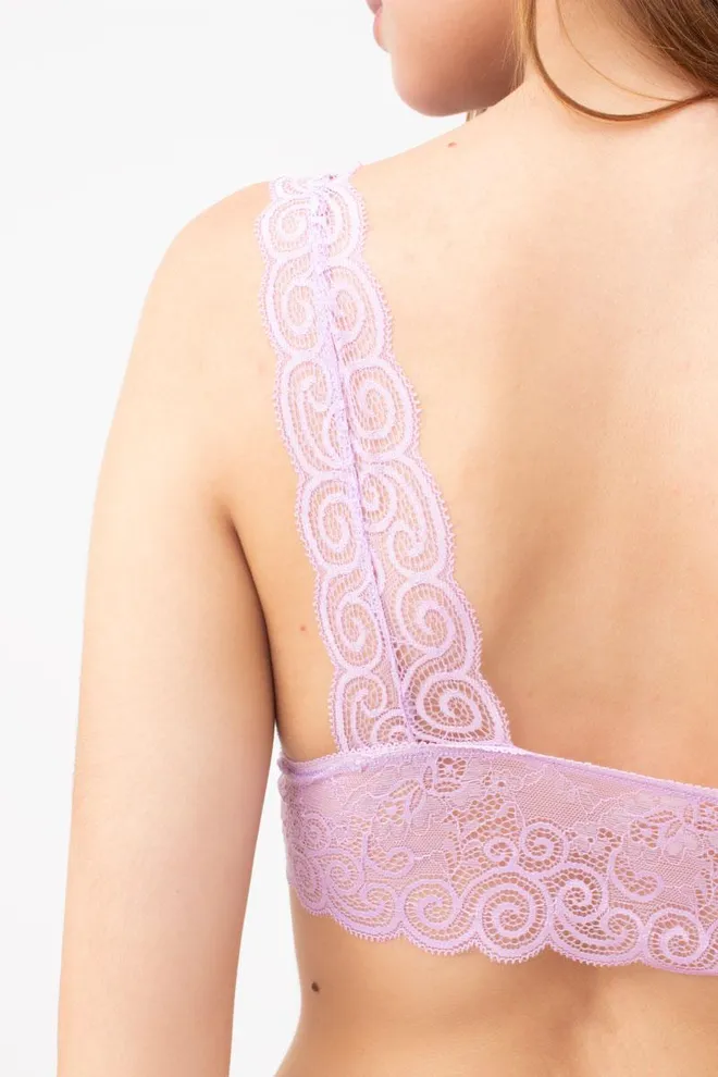 Бюстгальтер кружевной с мягкой чашкой Valencia 1603/01 Giulia (lilac)