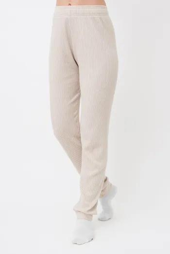 Штаны с манжетами в рубчик WARMLY TOUCH 4308/150 Giulia (light beige), бежевый