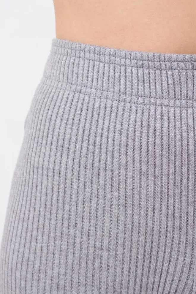 Штаны с манжетами в рубчик WARMLY TOUCH 4308/150 Giulia (grey), серый