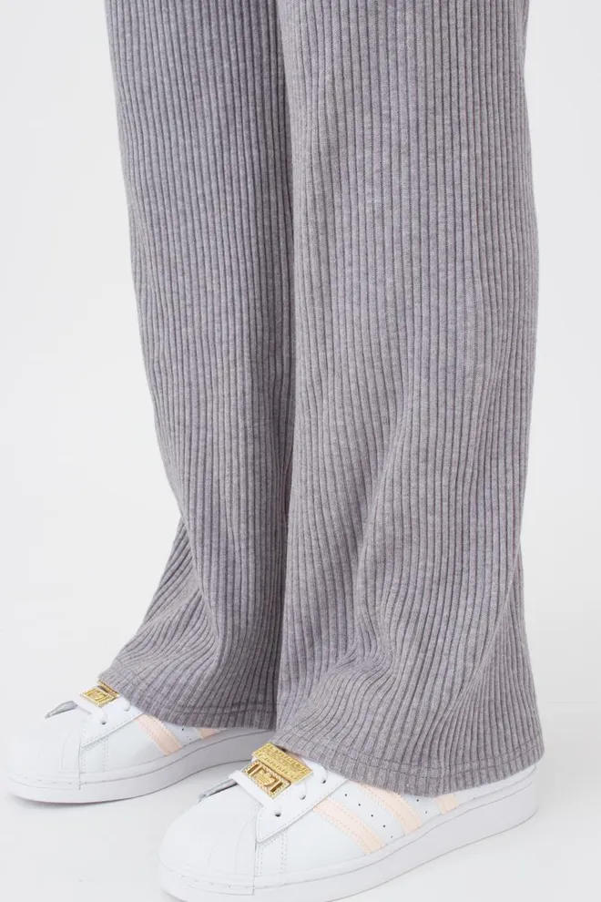 Штаны клёш в рубчик WARMLY TOUCH 4319/150 Giulia (grey), серый