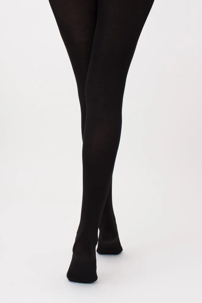 Теплые хлопковые колготки Well cotton 150 den Giulia (nero)