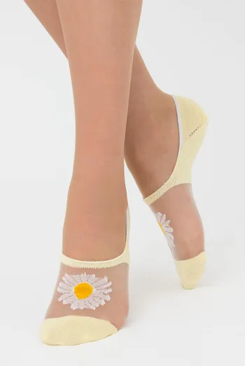 Носки следки женские Wf1 cristal 002 Giulia (light yellow)