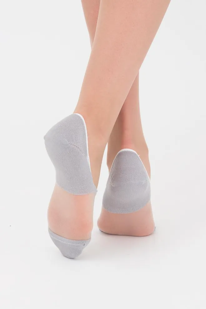 Носки следки женские Wf1 cristal 002 Giulia (silver)