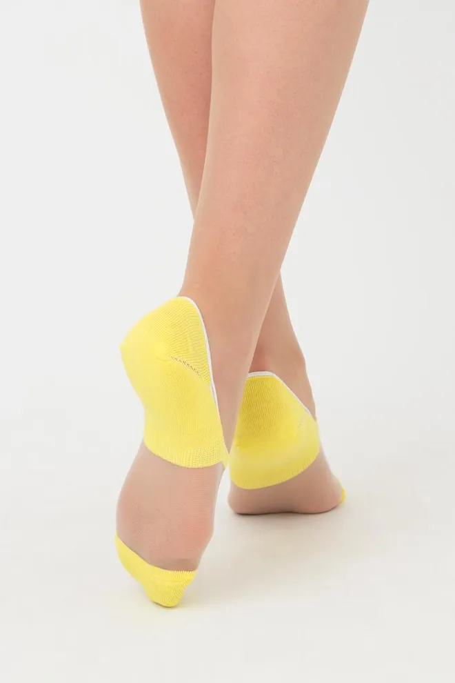Носки следки женские Wf1 cristal 002 Giulia (yellow)
