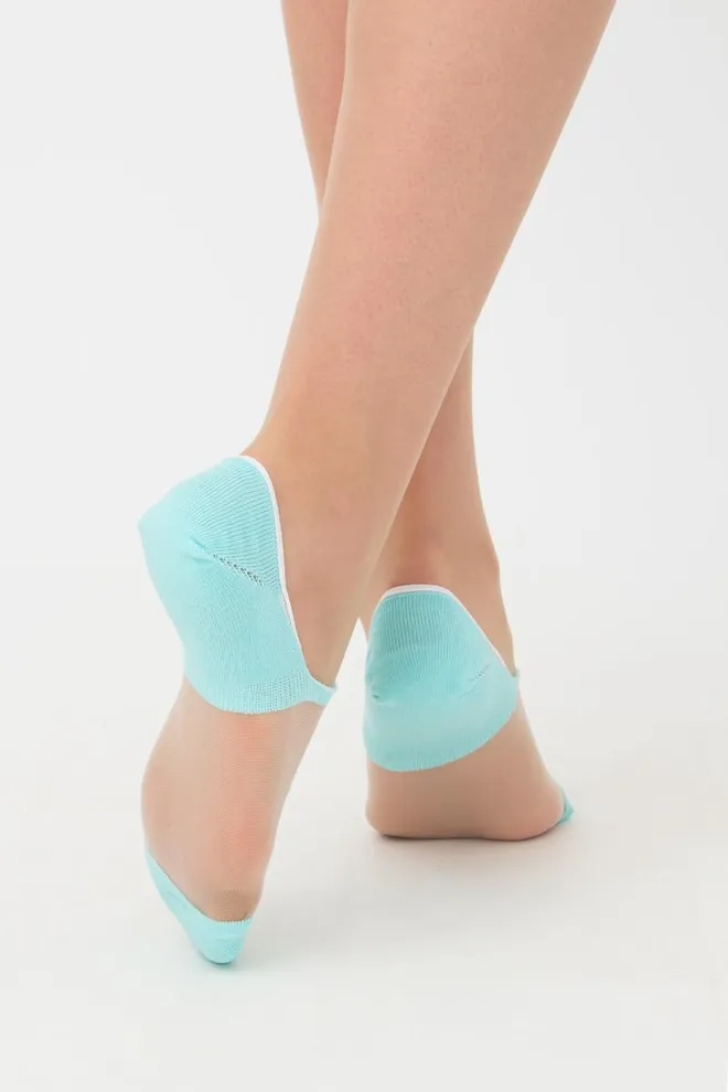 Носки следки женские Wf1 cristal 002 Giulia (light mint)