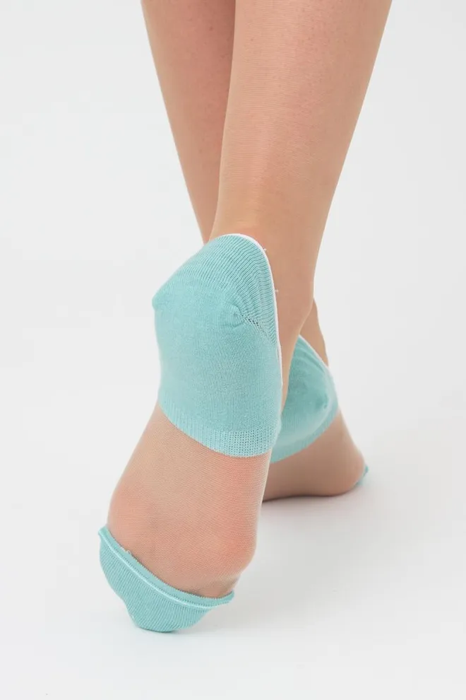 Носки следки женские Wf1 cristal 002 Giulia (pastel turquoise)