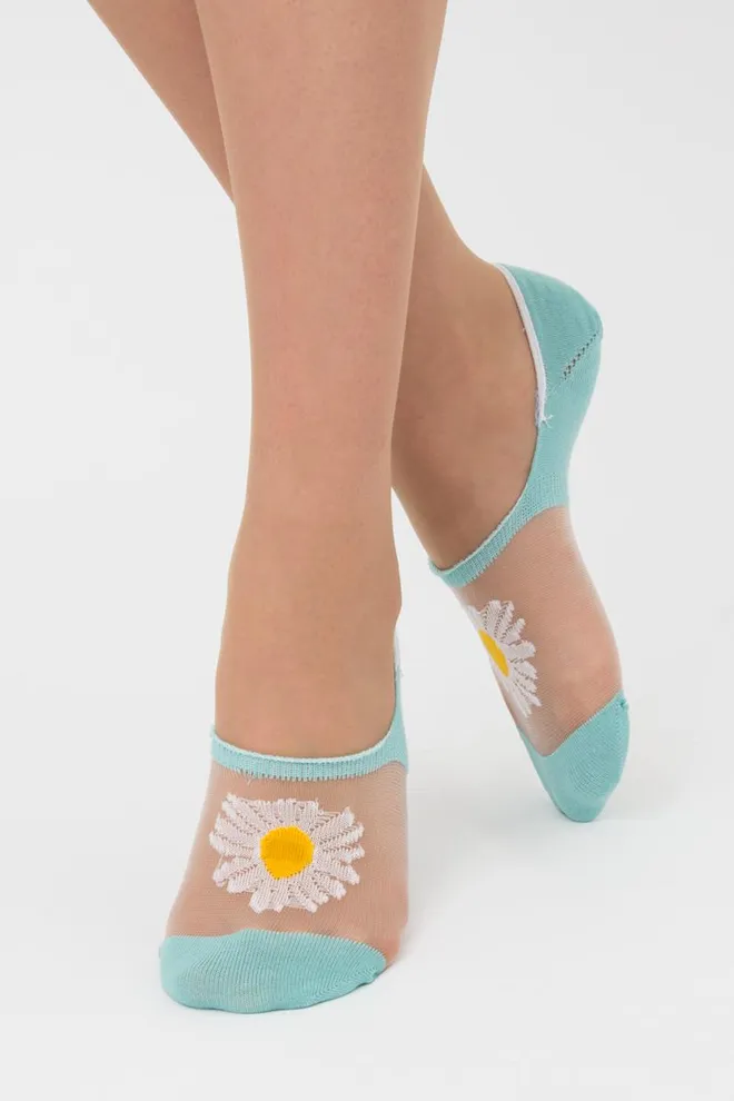 Носки следки женские Wf1 cristal 002 Giulia (pastel turquoise)
