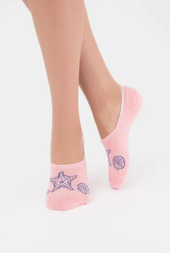 Носки следки женские Wf1 marine 010 Giulia (geranium)