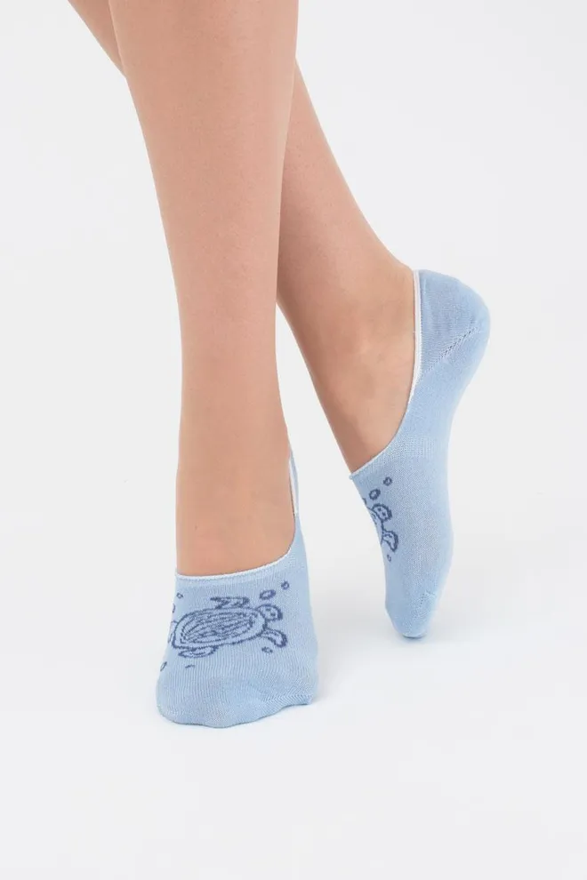 Носки следки женские Wf1 marine 011 Giulia (baby blue)