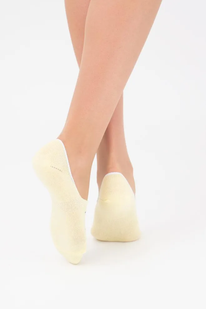 Носки следки женские с осьминогом Wf1 marine 012 Giulia (light yellow)