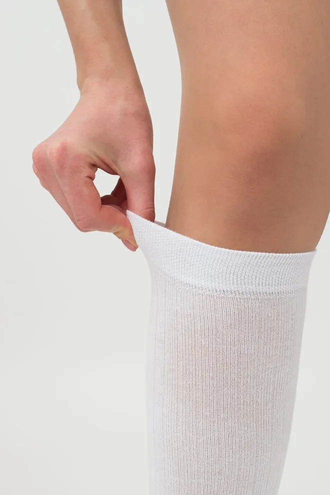 Гольфы женские в рубчик Wg1 Rib Classic Giulia (white)