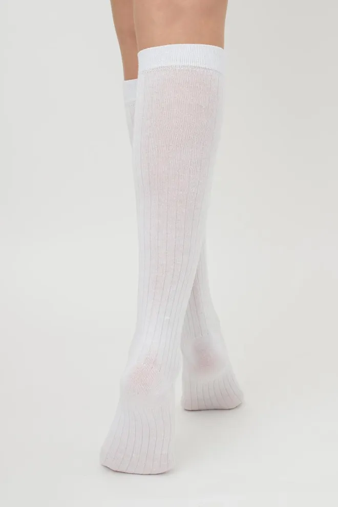 Гольфы женские в рубчик Wg1 Rib Classic Giulia (white)