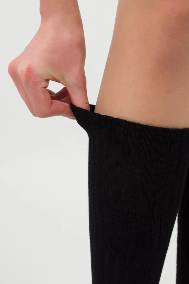 Гольфы женские хлопковые в рубчик Wg1 Strong Rib Classic Giulia (black)