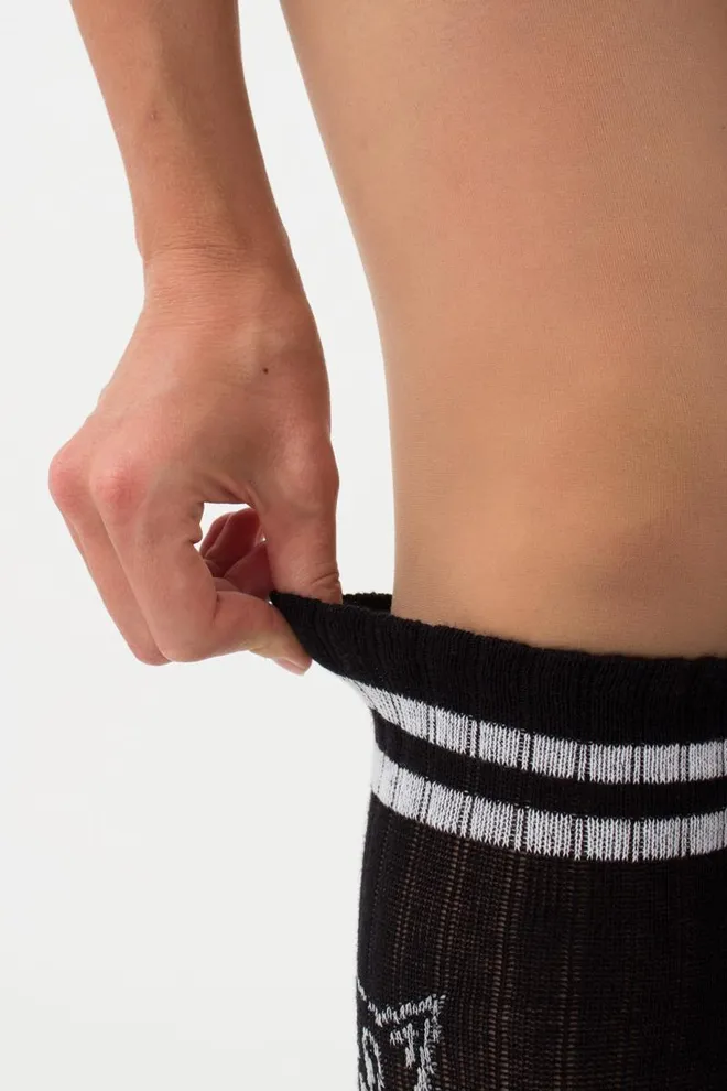 Хлопковые гольфы с принтом Wgs-008 Giulia (nero)