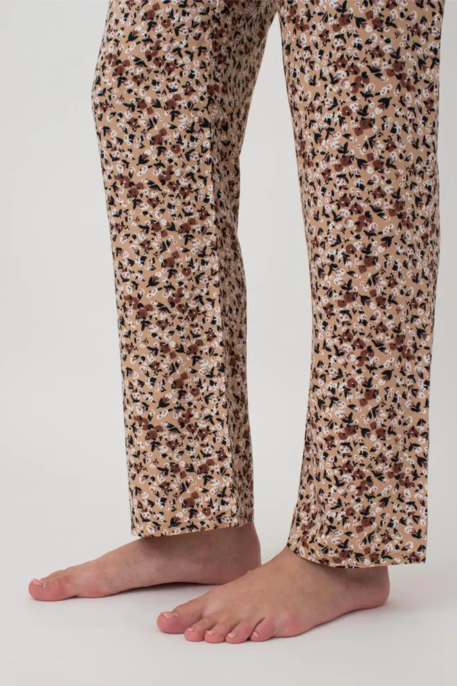 Пижама женская жакет и штаны Wildflowers 5504/040 Giulia (beige)