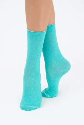 Носки женские с люрексом WLL-001 Giulia (mint) Носки женские с люрексом WLL-001 Giulia (mint)