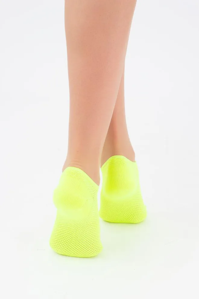 Носки женские невидимые спортивные WS0 air pa 001 Giulia (yellow neon)
