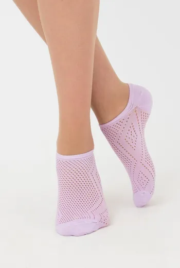 Носки женские классические ажурные WS0 AIR PA 004 Giulia (orchid bloom), фиолетовый