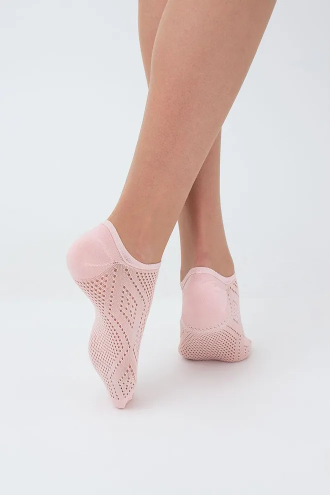 Шкарпетки жіночі класичні ажурні WS0 AIR PA 004 Giulia (gossamer pink)
