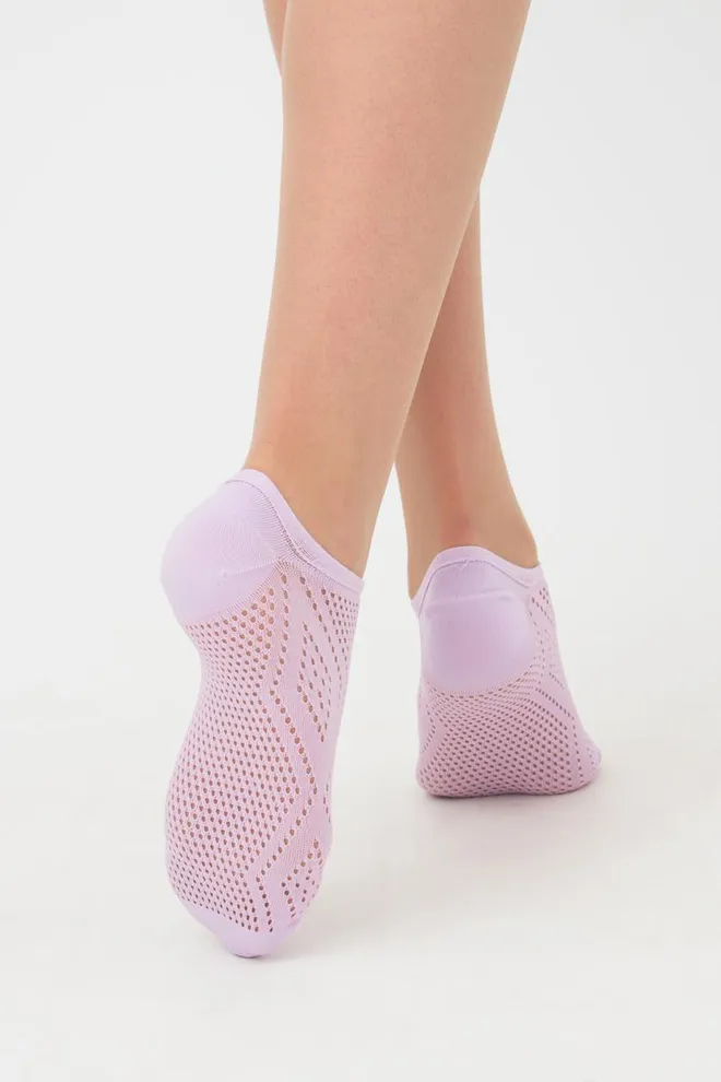 Носки женские классические ажурные WS0 AIR PA 004 Giulia (orchid bloom), фиолетовый