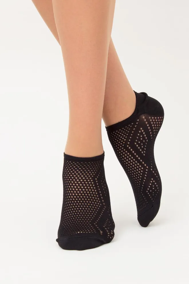 Носки женские классические ажурные WS0 AIR PA 004 Giulia (nero)