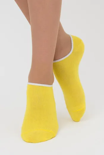 Женские носки следки Ws0 classic Giulia (light yellow)