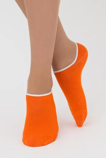 Женские носки следки Ws0 classic Giulia (light orange), оранжевый Женские носки следки Ws0 classic Giulia (light orange), оранжевый