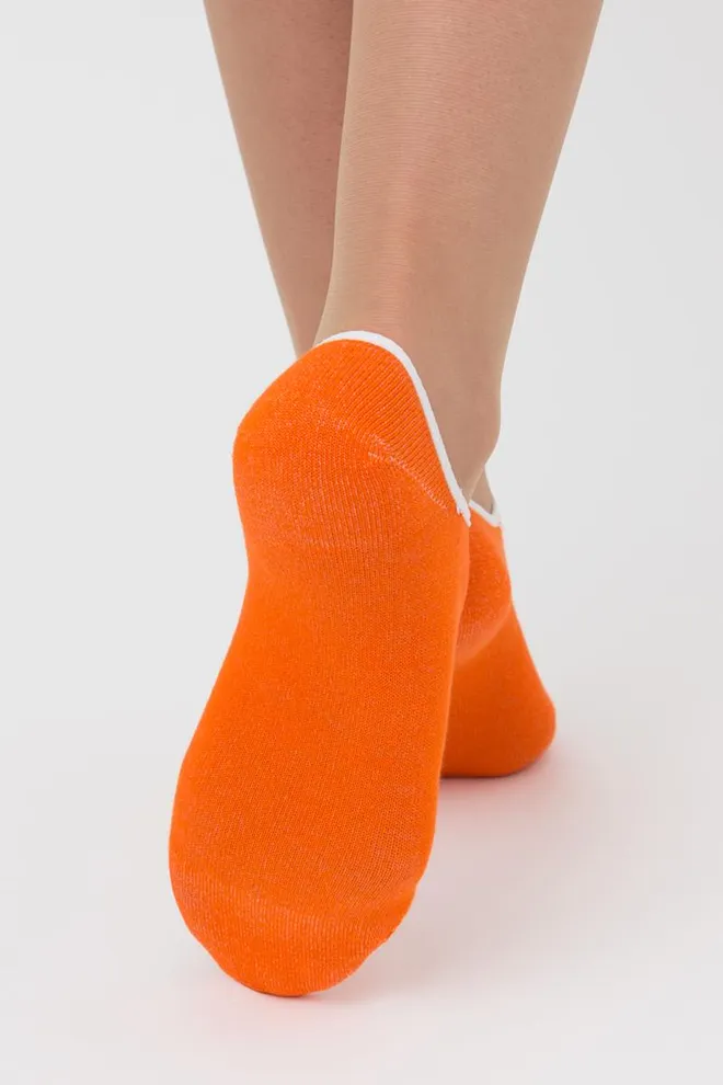 Женские носки следки Ws0 classic Giulia (light orange), оранжевый