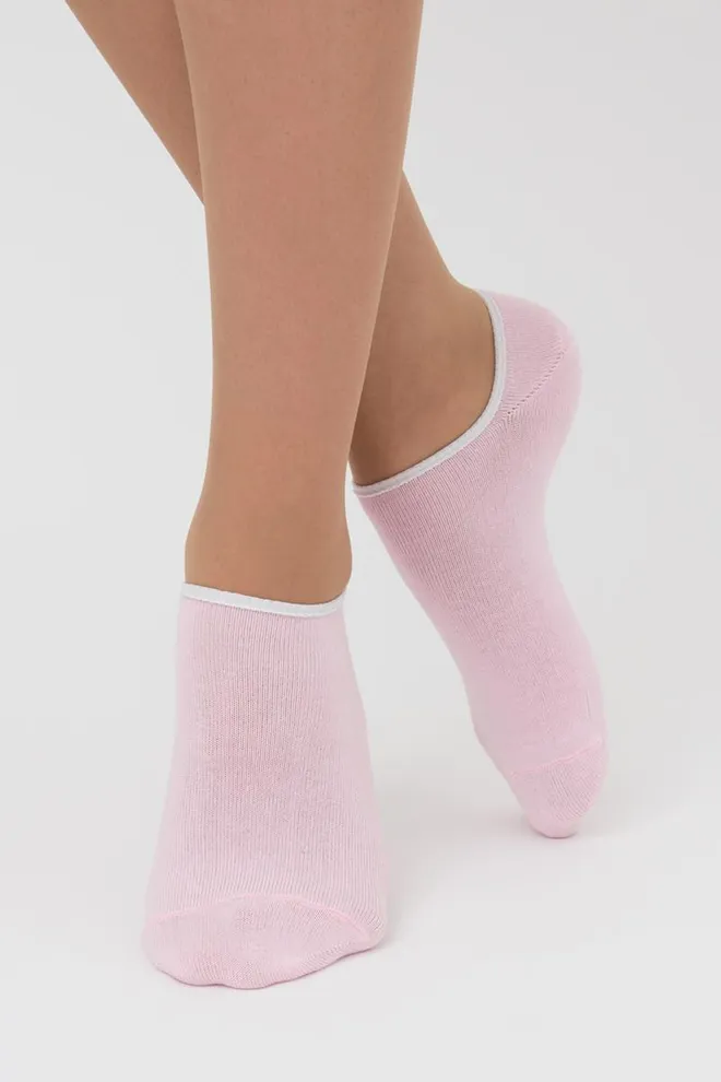 Женские носки следки Ws0 classic Giulia (deep pink), розовый