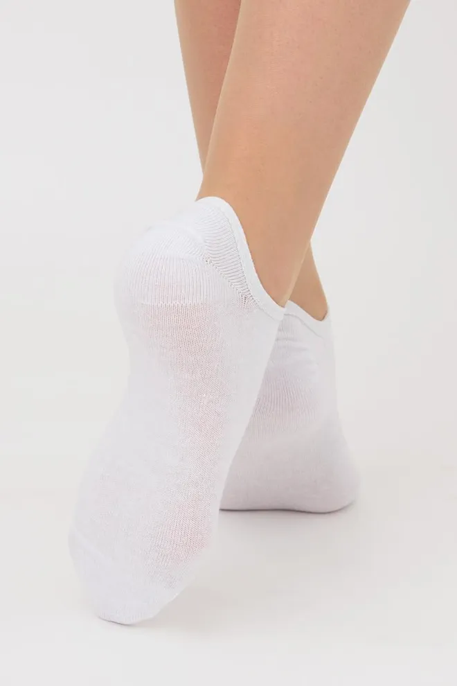 Женские носки следки Ws0 classic Giulia (white), белый