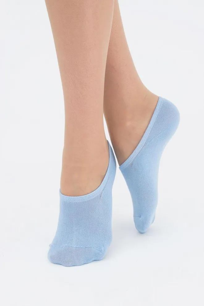 Жіночі шкарпетки слідки Ws0 classic Giulia (dots blue)