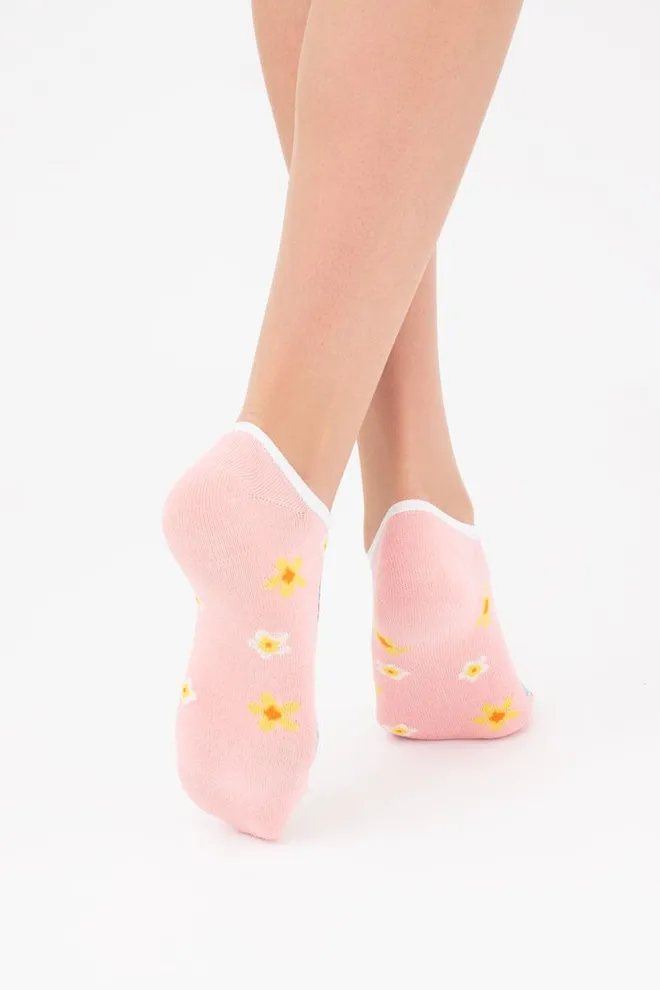 Носки женские невидимые Ws0 tropic 003 Giulia (geranium)