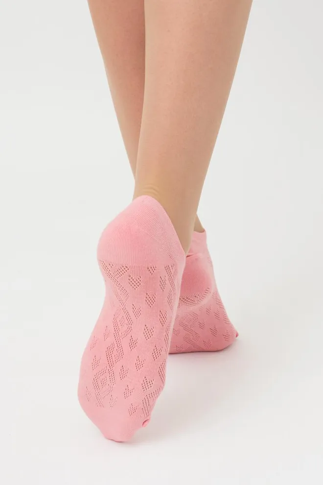 Женские ажурные носки Ws1 Air 007 Giulia (geranium)