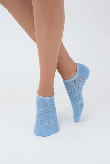 Носки женские классические ажурные WS1 AIR 010 Giulia (baby blue), голубой Носки женские классические ажурные WS1 AIR 010 Giulia (baby blue), голубой