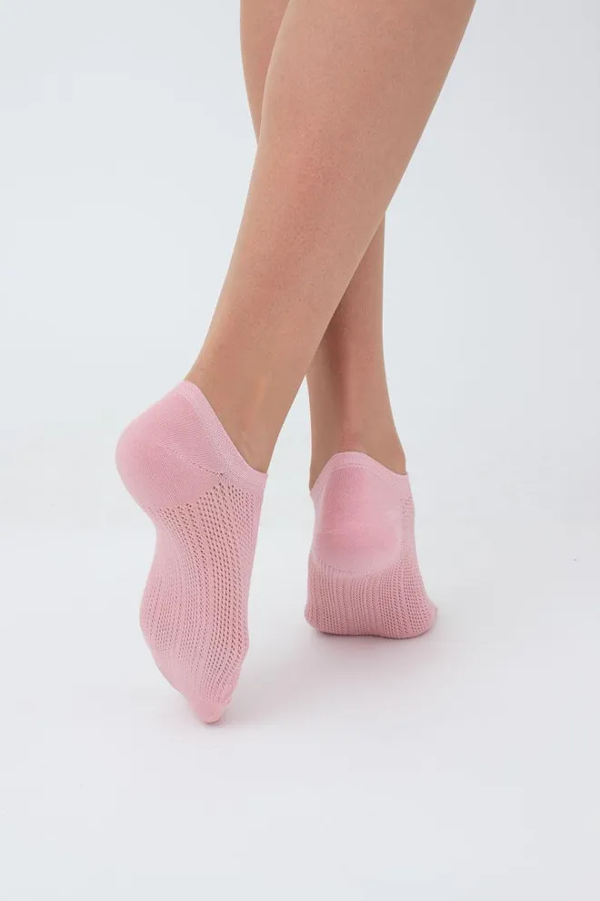 Носки женские классические ажурные WS1 AIR 010 Giulia (zephyr), розовый