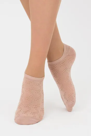 Носки женские невидимые c ажурным рисунком спортивные WS1 Air Pa 001 Giulia (nude)