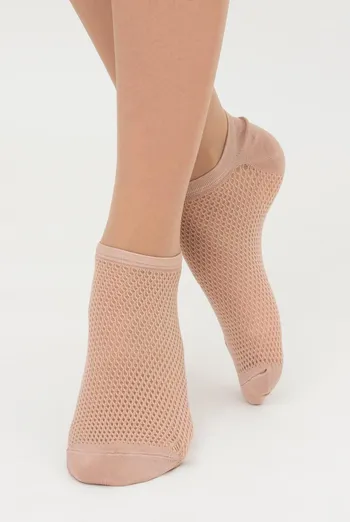 Носки женские невидимые c ажурным рисунком спортивные WS1 Air Pa 002 Giulia (nude)