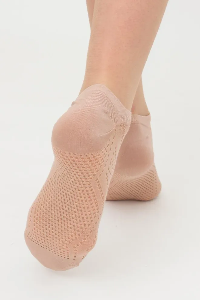 Носки женские невидимые c ажурным рисунком спортивные WS1 Air Pa 005 Giulia (nude)