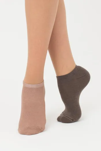 Носки женские короткие Ws1 classic Giulia 2 пары (haze/chantarel)