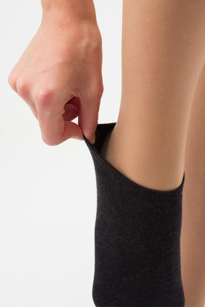 Носки женские короткие Ws1 classic Giulia 2 пары (grape vintage/black), фиолетовый/черный