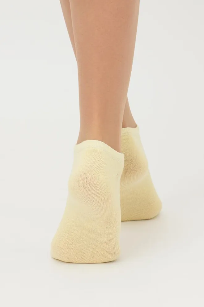 Носки женские короткие Ws1 classic Giulia 2 пары (pastel turquoise/light yellow)