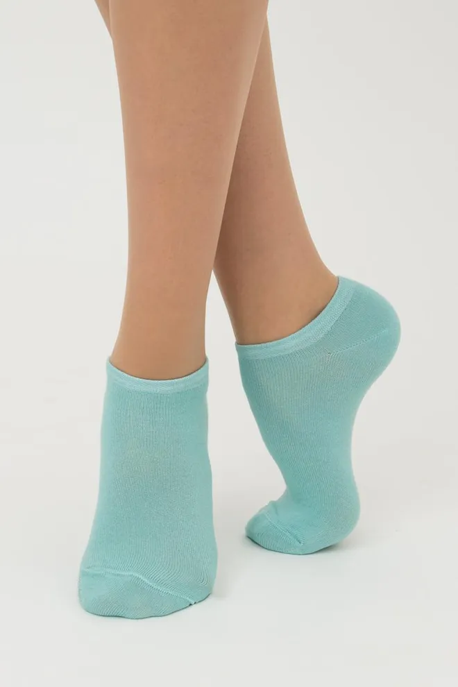 Носки женские короткие Ws1 classic Giulia 2 пары (pastel turquoise/light yellow)
